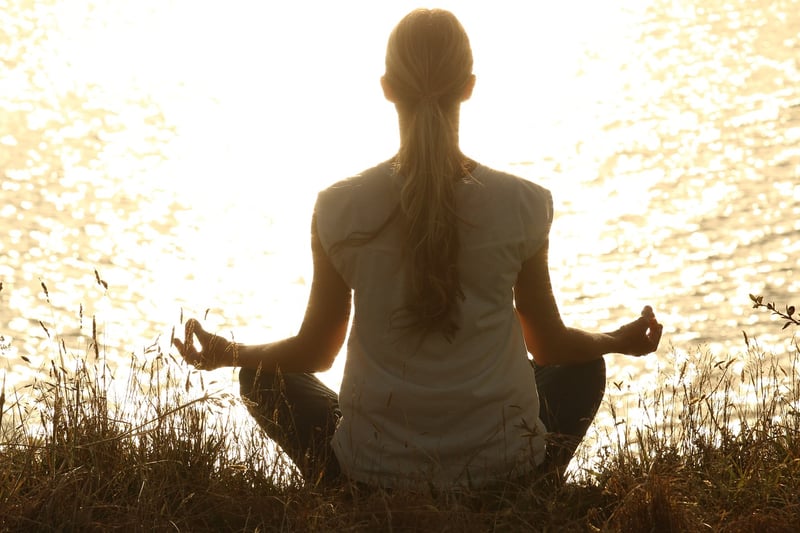 Woman dancing yoga meditation